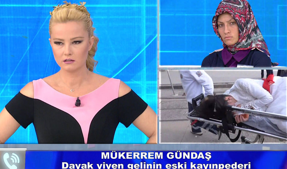 Dayak yiyen gelinin eski kayınpederi yayına bağlandı!